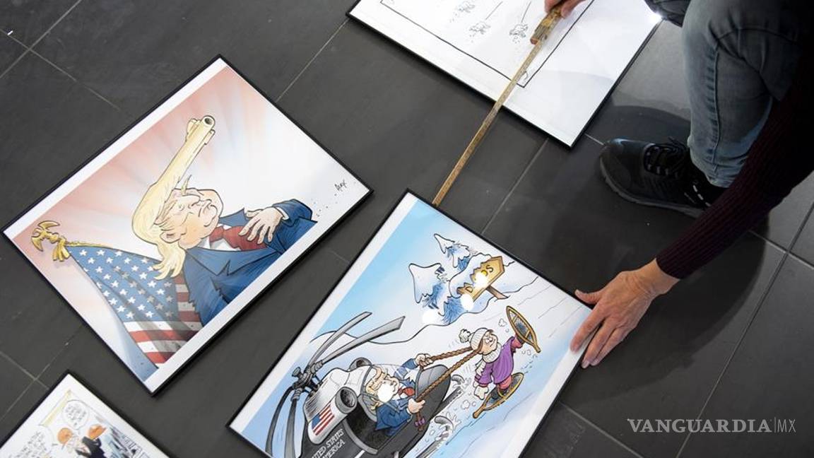 $!Ridiculizan la reelección de Donald Trump en la exposición "Se perfila para la Casa Blanca" (fotos)