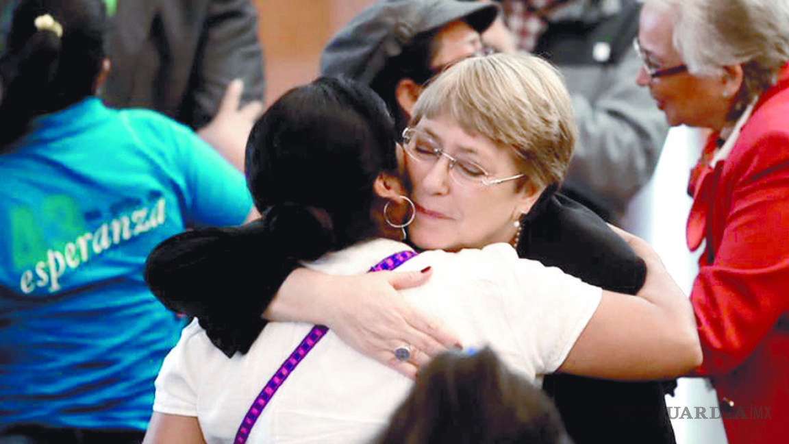 Hay voluntad, falta buscar a desaparecidos: Michelle Bachelet