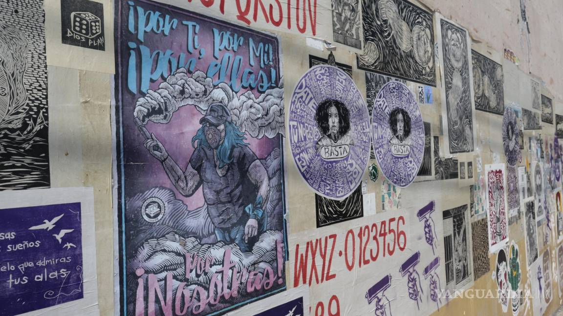‘Muro Violeta’, la intervención artística para la concientización sobre la violencia de género en el Museo de Artes Graficas de Saltillo