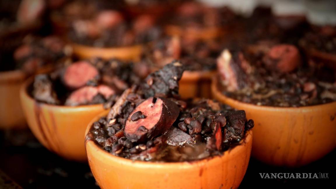 $!Un plato de feijoada hecho con frijoles.EFE/Fernando Bizerra.