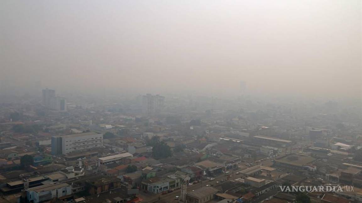 $!Porto Velho, una de las capitales de la Amazonía brasileña amanece cubierta de humo