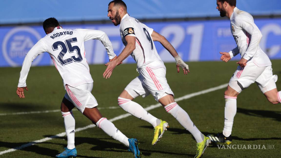 Benzema rescata al Real Madrid y se llevan los tres puntos