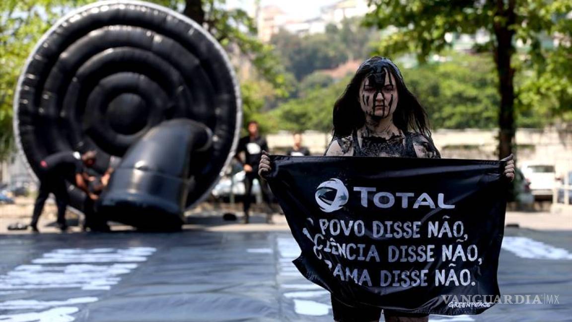 Greenpeace protesta en Río de Janeiro contra proyecto petrolero en Amazonía