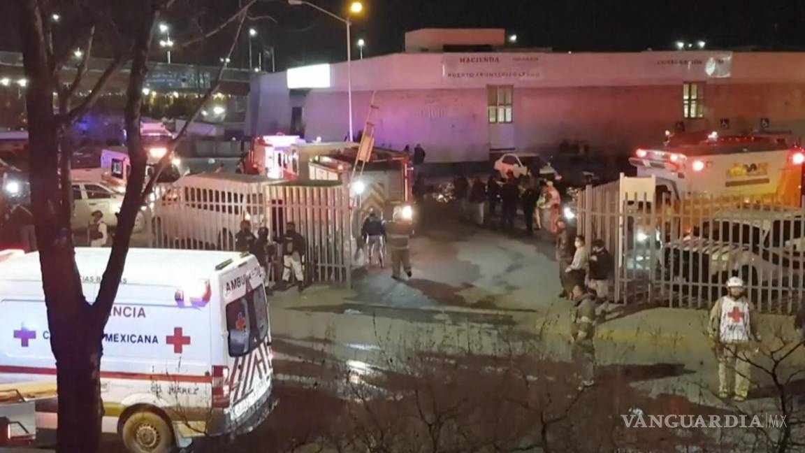 Dan prisión preventiva a cinco por incendio en estación migratoria del INM en Ciudad Juárez