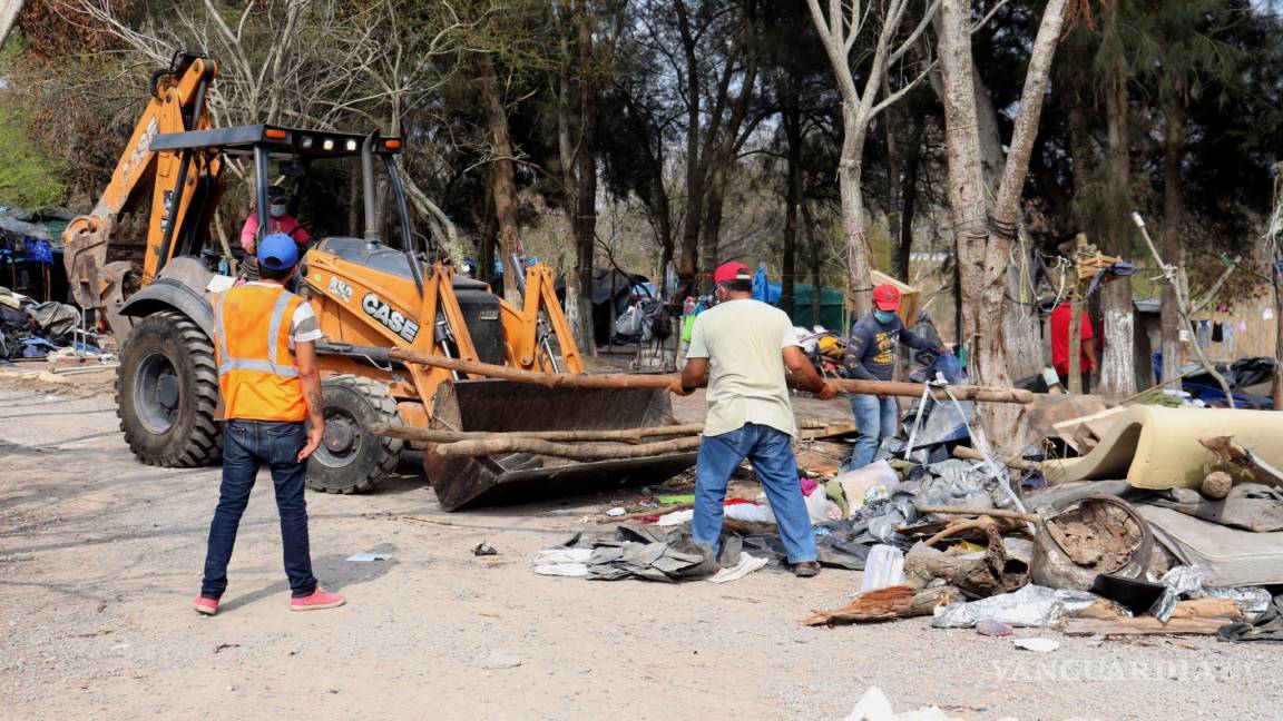 Desmantelan campamento migrante en Tamaulipas