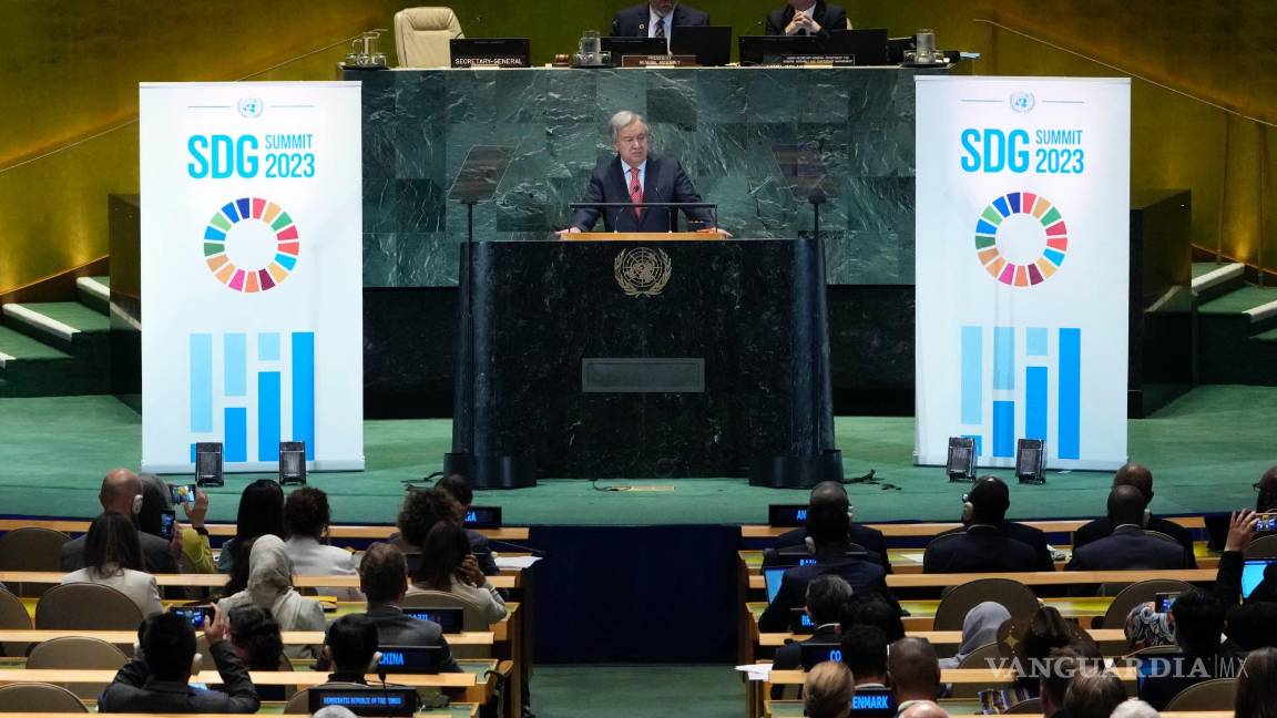 $!“Ha llegado la hora” de actuar con el propósito de lograr cumplir las promesas de por tener un mejor futuro de la humanidad, dijo António Guterres.