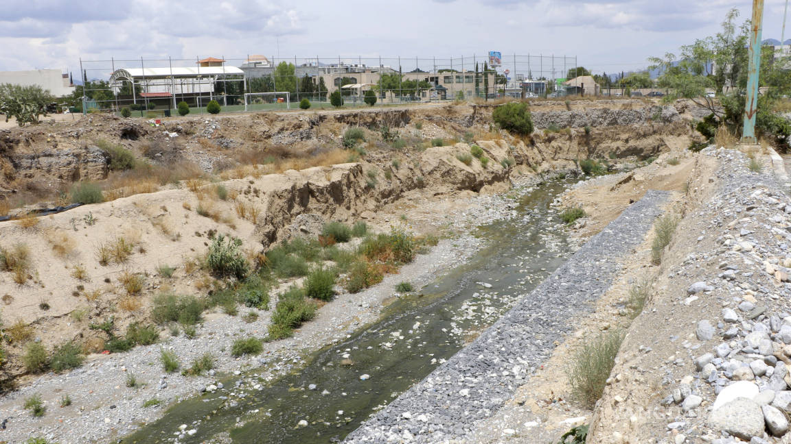 A 4 años sólo han reconstruido 720 metros de la obra del arroyo Ceballos en Saltillo