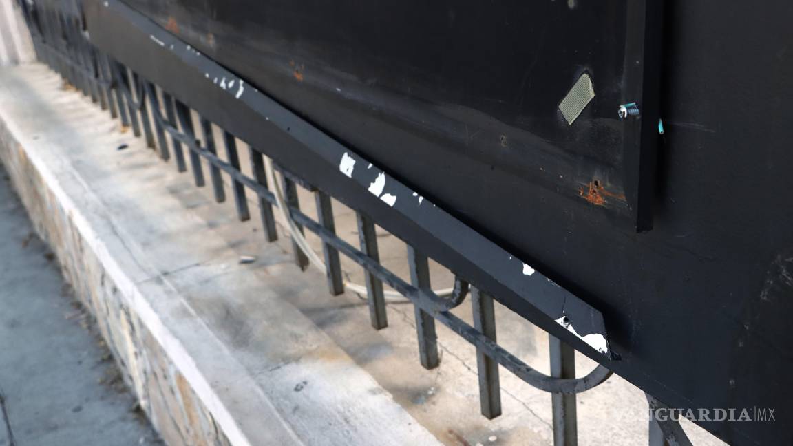 $!En abandono la galería urbana de las rejas del Ateneo Fuente en Saltillo