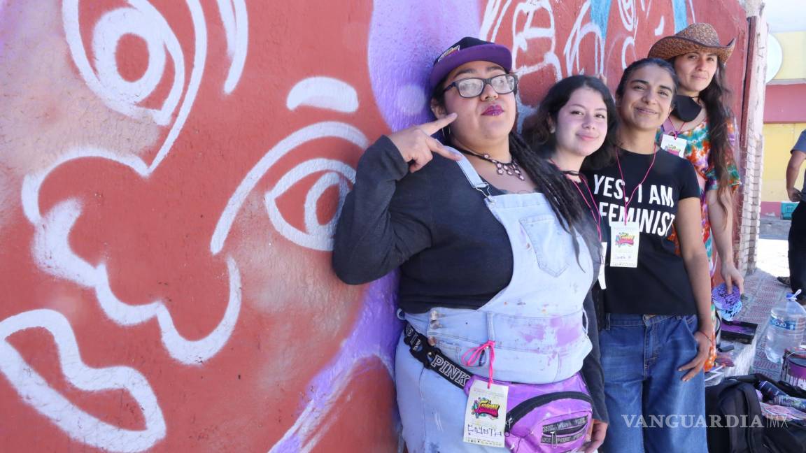 Graffiteras alzan la voz con su arte en Saltillo