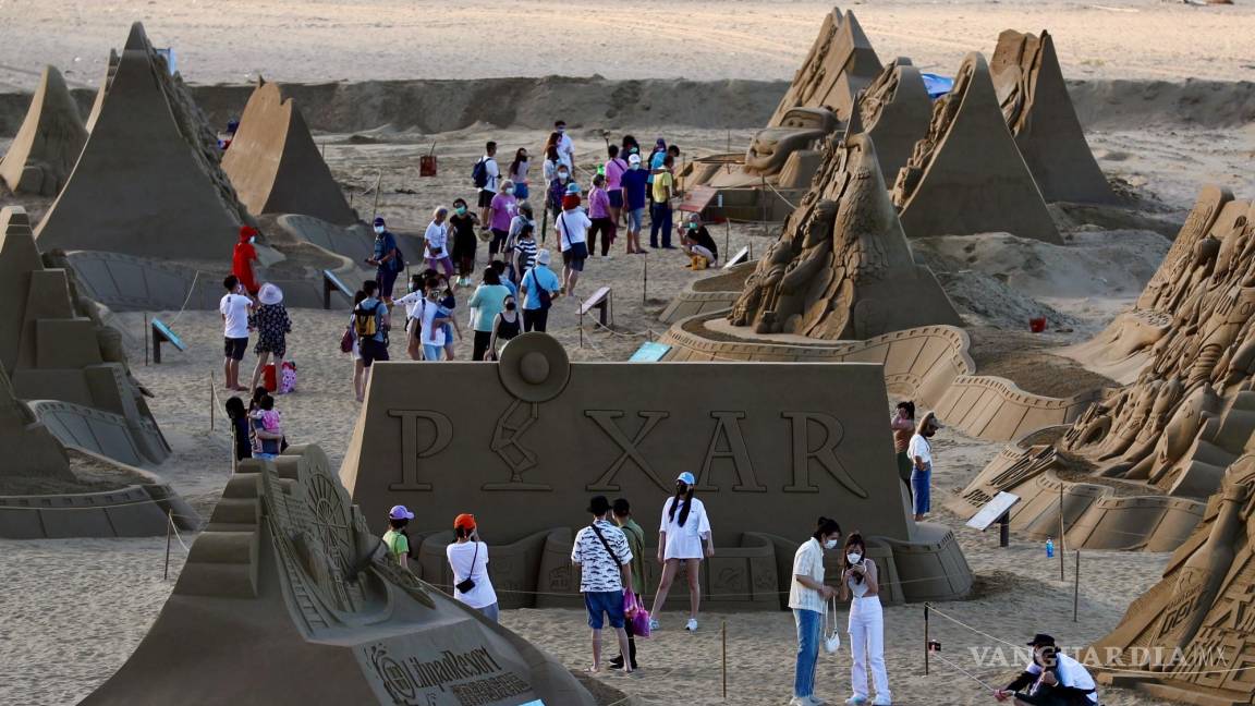 Festival de escultura de arena en Taiwán, en fotografías