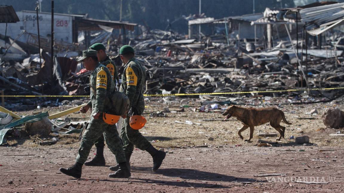Muere otra persona por explosión en Tultepec; suman 42 decesos