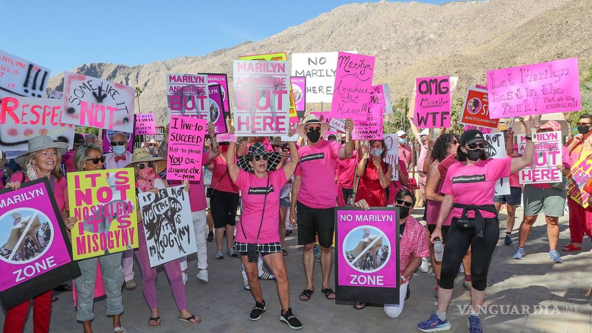 $!¿Arte o misoginia? Piden ‘cancelar’ estatua de Marilyn Monroe en California