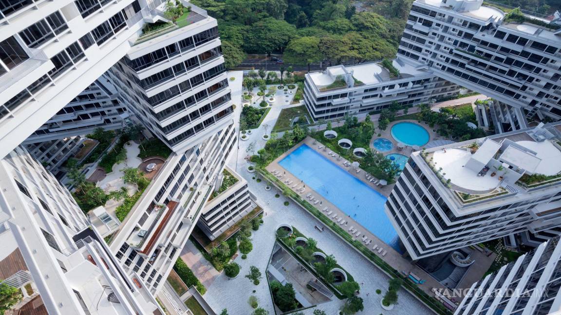 El complejo The Interlace ubicado en un pueblo en Singapur es ejemplo mundial de una aldea vertical