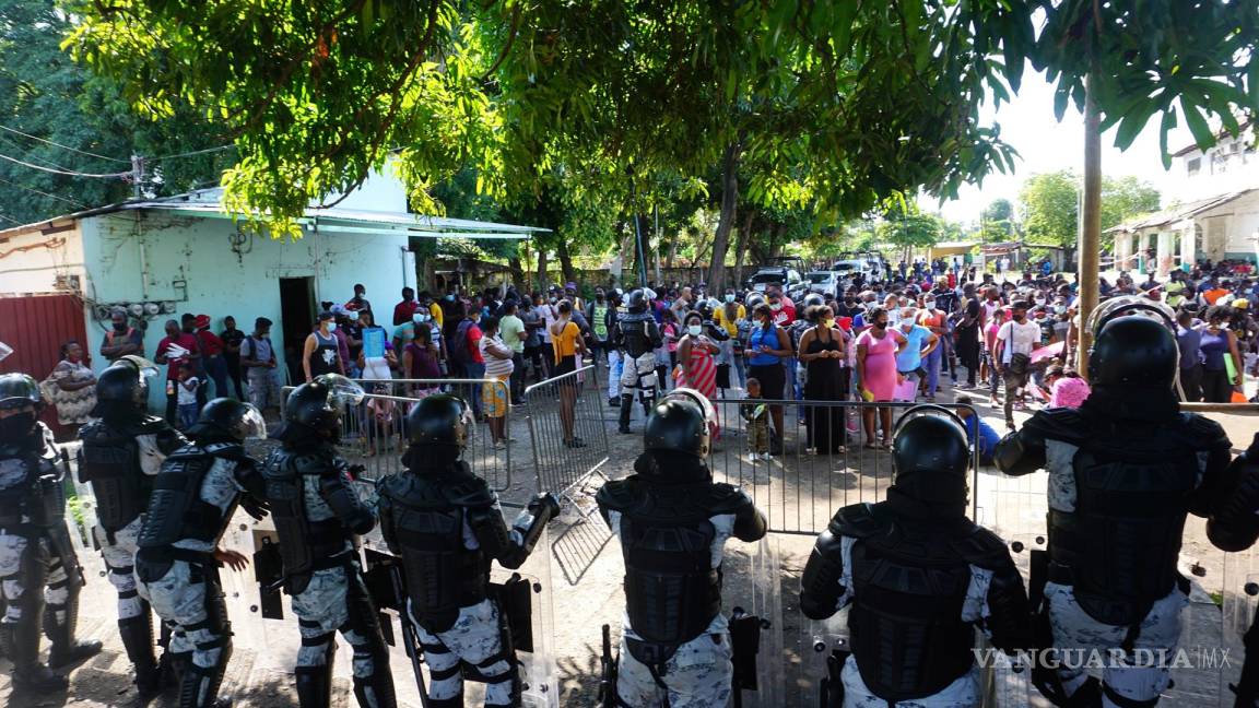 Revienta Guardia Nacional riña entre migrantes en Chiapas