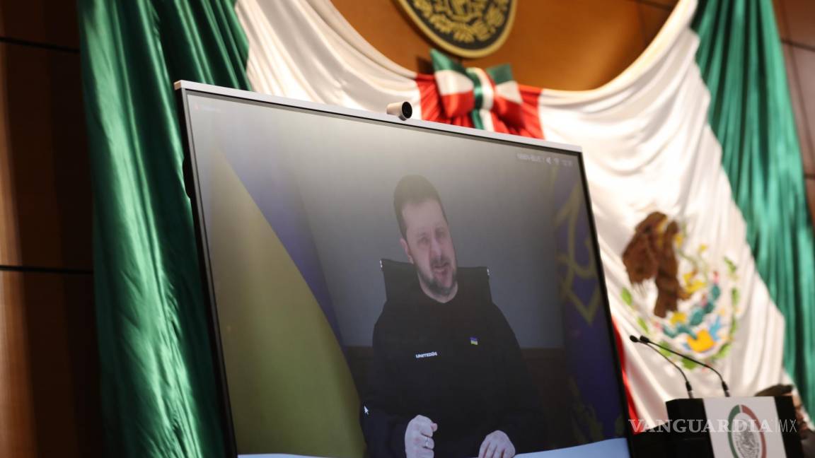 Zelenski pide ayuda a México; ofrece mensaje ante Cámara de Diputados
