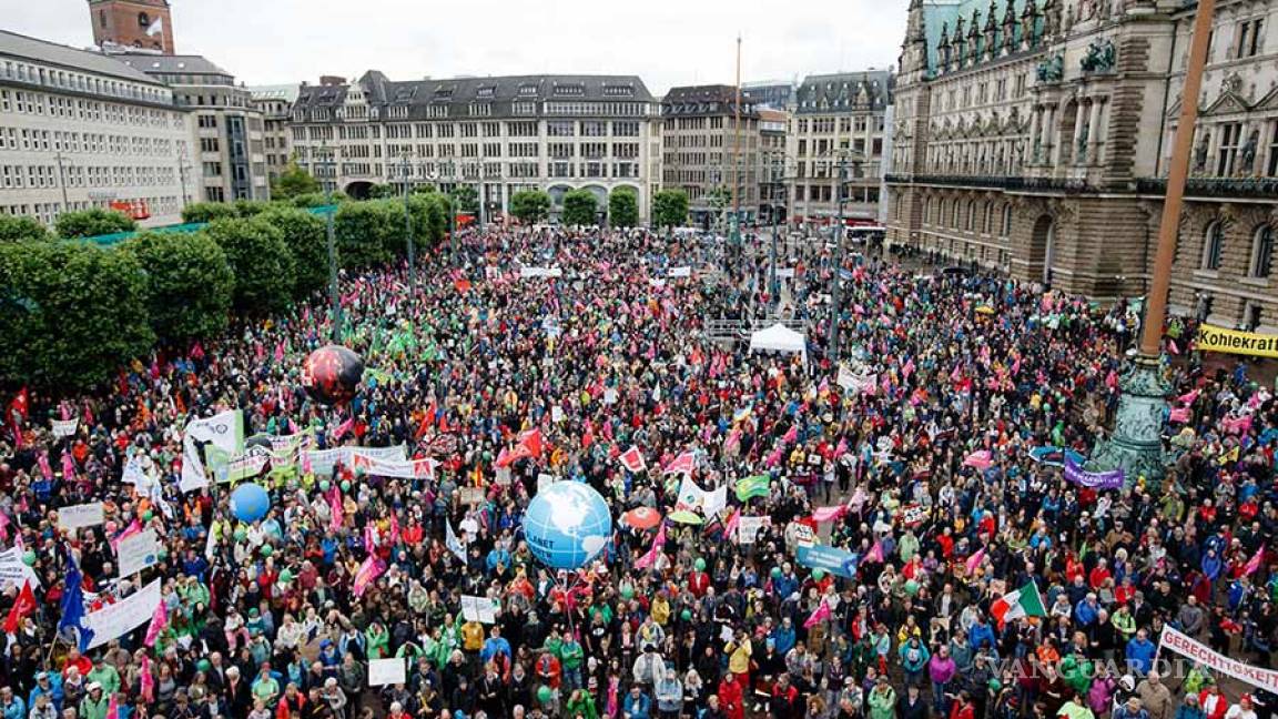 Miles protestan en Alemania previo a cumbre del G20