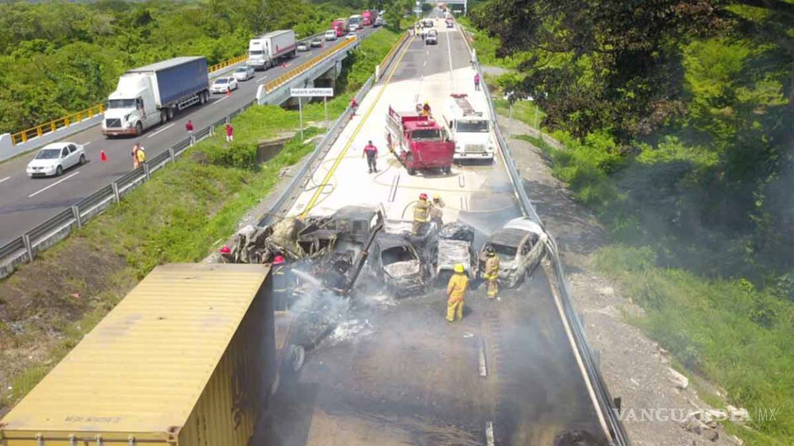 Terrible accidente carretero en Veracruz deja 6 muertos