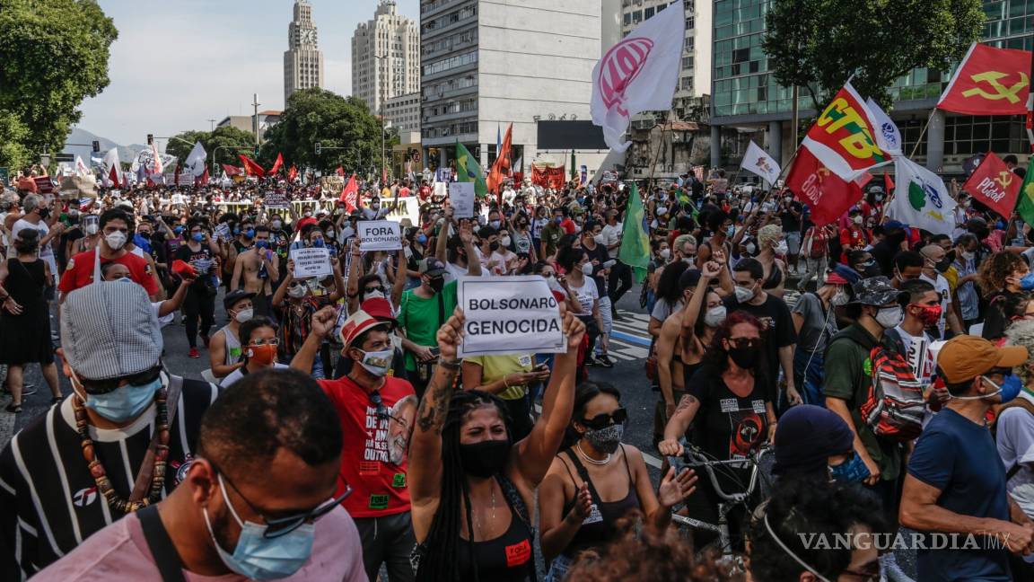Protesta Brasil contra el presidente Bolsonaro