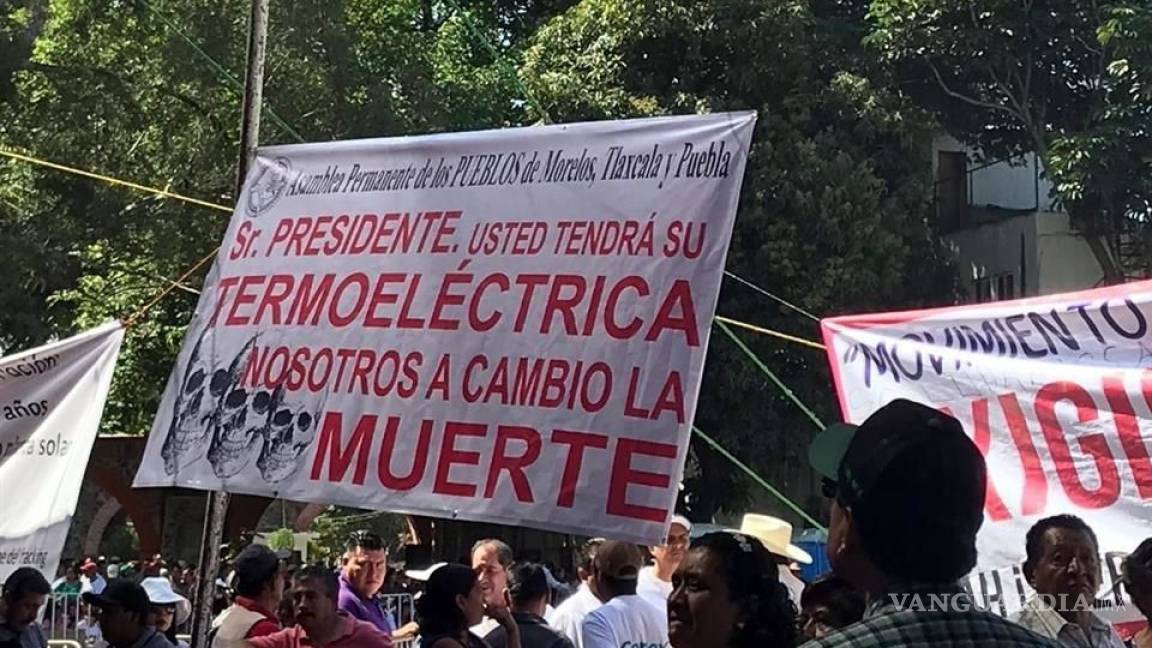 Demandan a AMLO parar consulta sobre la termoeléctrica de Huexca