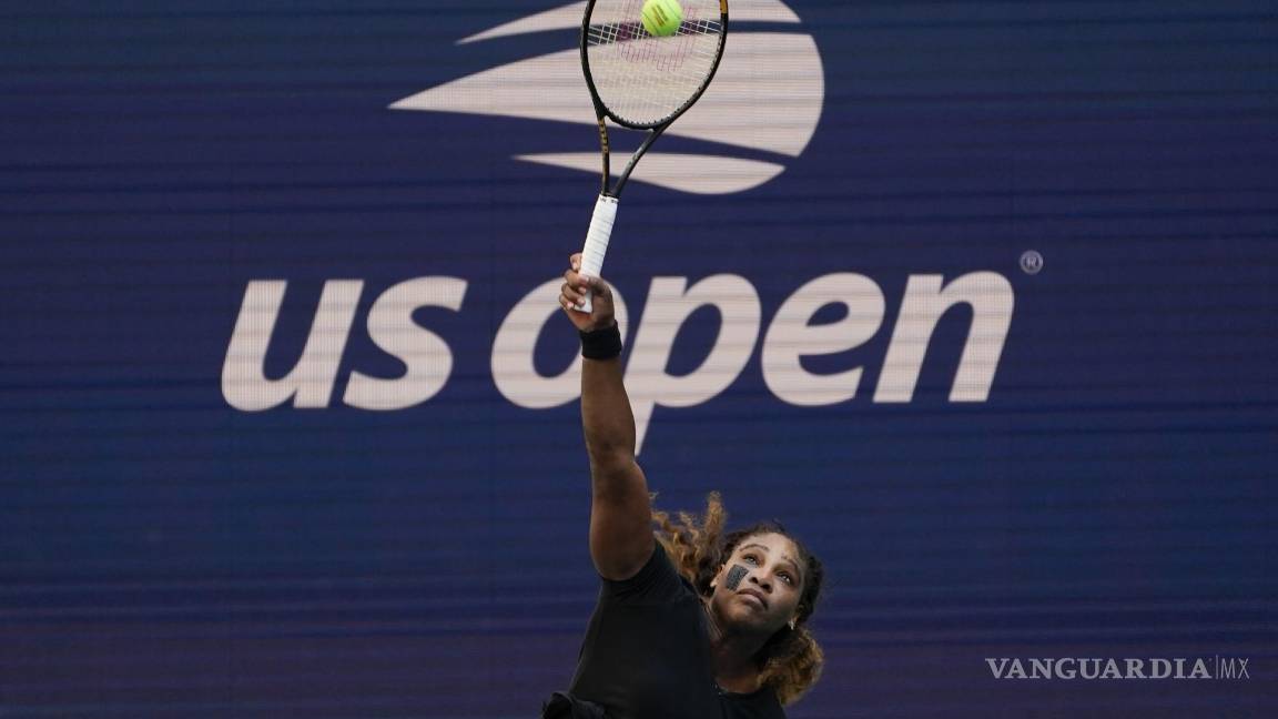 $!Serena Williams durante un entrenamiento en el estadio Arthur Ashe previo al US Open.