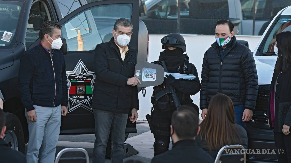 $!En Coahuila la inversión en seguridad no se detiene, con recursos cien por ciento estatales: Miguel Riquelme