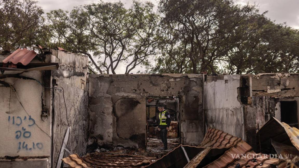 $!Una casa en el kibutz Kfar Aza, Israel, en diciembre pasado, la cual estuvo entre las atacadas el 7 de octubre de 2023.