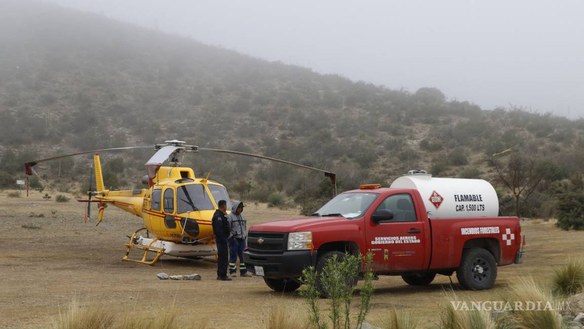 $!Un millón de pesos diarios cuesta combate a incendio en cañón de San Lorenzo