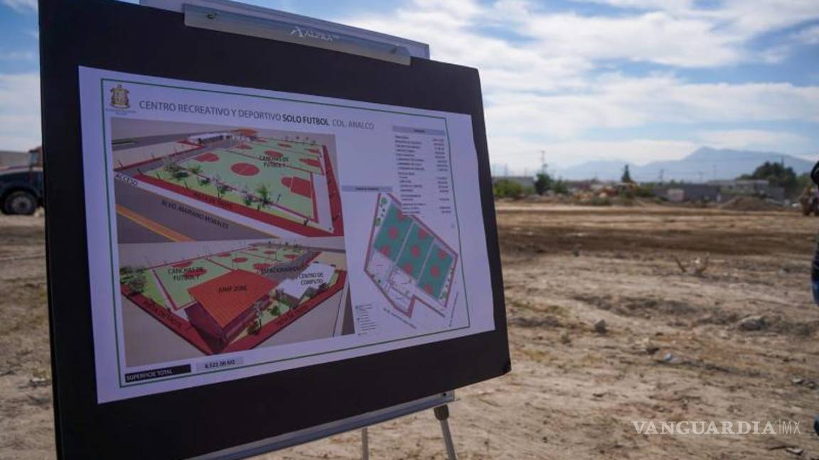 $!El terreno de 8 mil 522 metros cuadrados albergará campos de fútbol 7 con pasto sintético y zonas de recreación.
