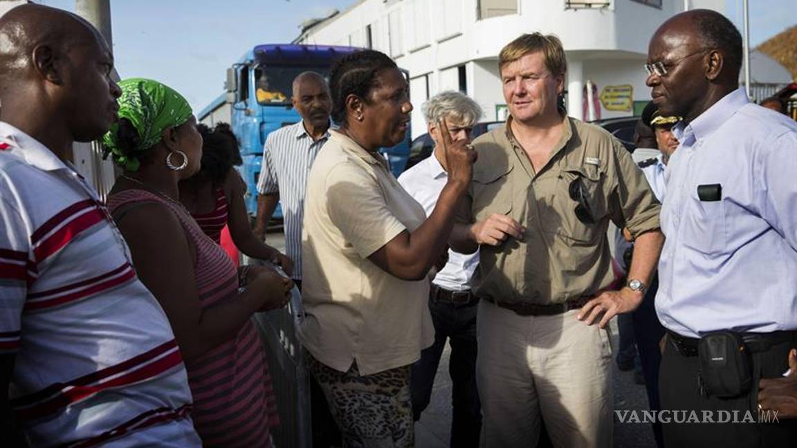 $!Destrucción en San Martin es "peor que una zona de guerra" según rey holandés