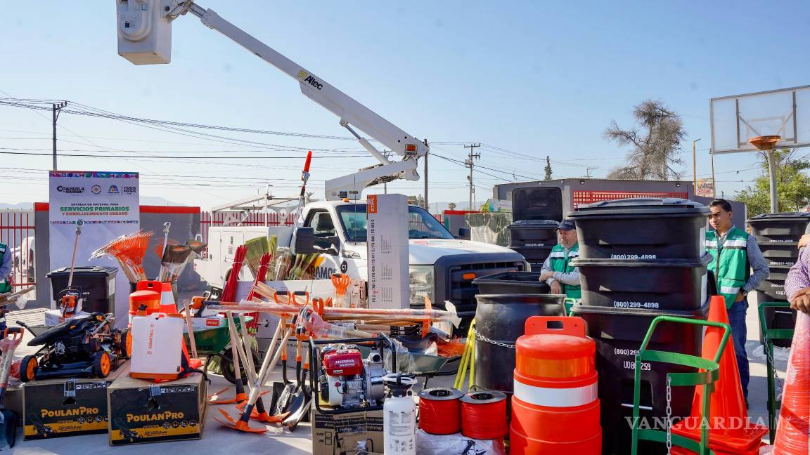 $!El material recibido será distribuido en las áreas de Embellecimiento Urbano, Servicios Primarios y Alumbrado Público.