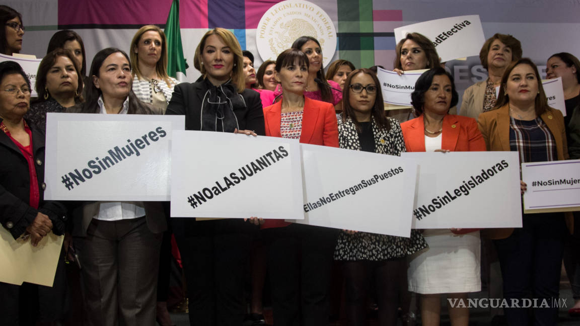 #NoSinMujeres Diputadas toman tribuna y denuncian violencia de género en Chiapas