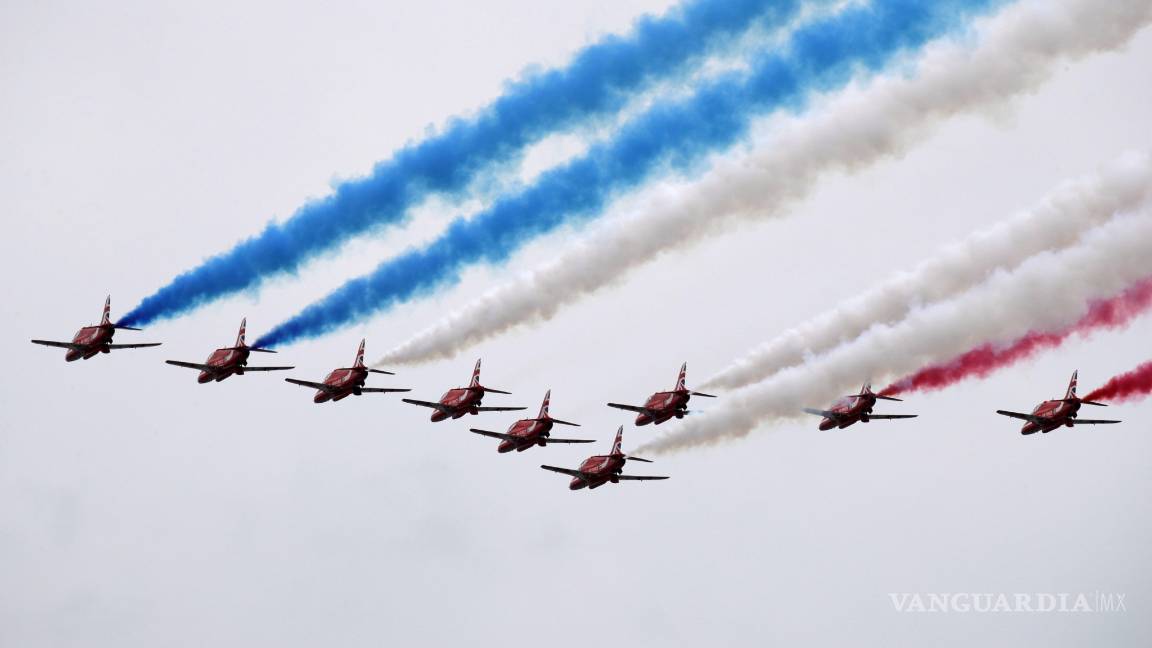 $!Isabel II y Trump honran a los veteranos del desembarco de Normandía en su 75 aniversario