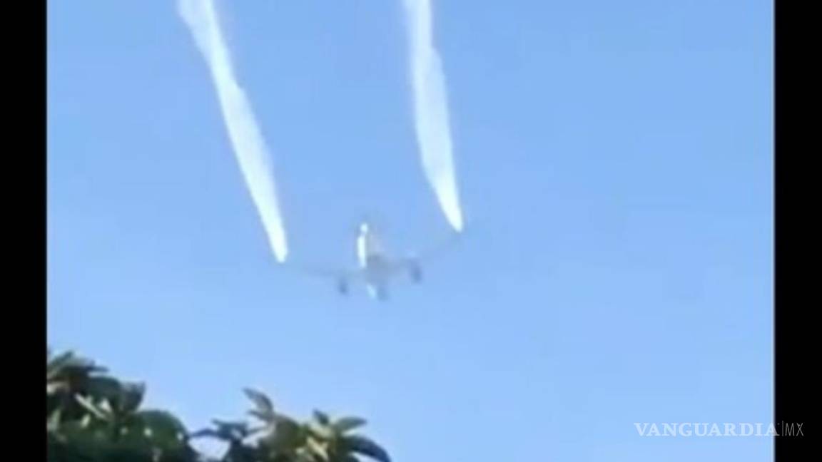 Por emergencia, avión arroja combustible sobre escuela en California