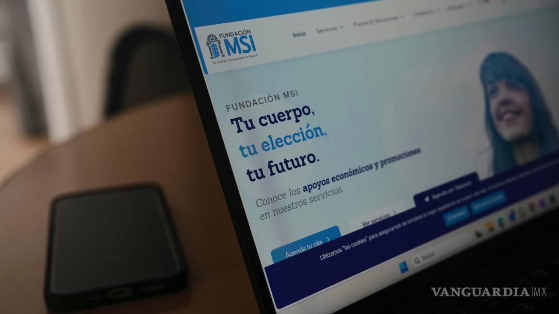 $!Página de inicio del sitio web de la Fundación MSI con un mensaje en español: Tu cuerpo, tu elección, tu futuro.