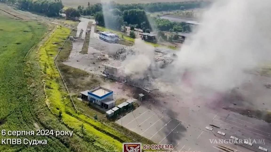 $!El Ejército de Ucrania muestra las primeras imágenes del inicio de la incursión en Kursk.