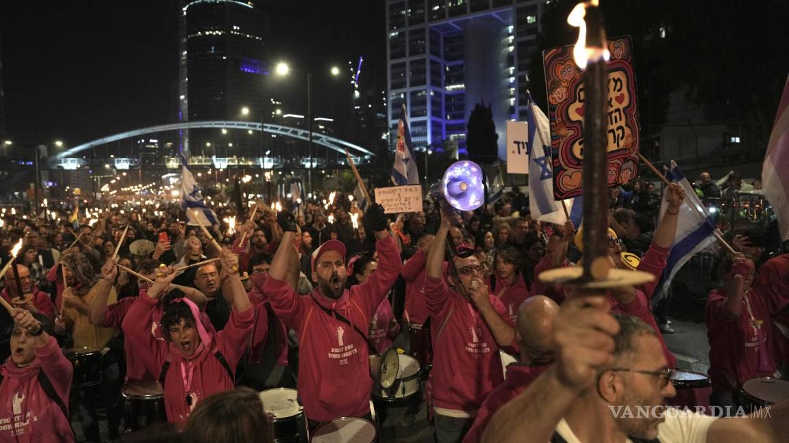 Miles de Israelíes protestan contra las de reformas al sistema judicial impulsadas por Benjamin Netanyahu