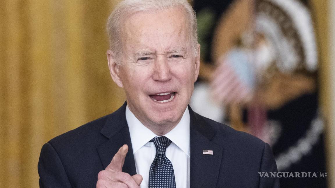 $!El presidente Joe Biden habla sobre Ucrania en la Casa Blanca. AP/Alex Brandon