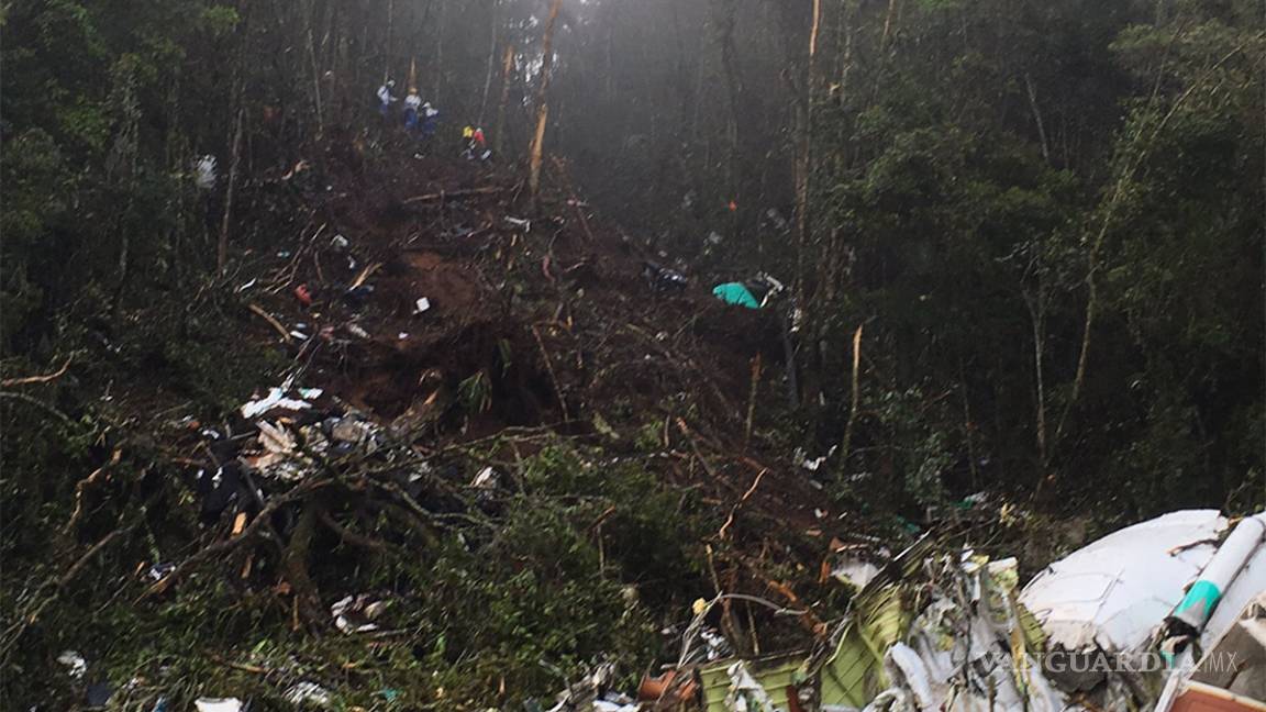 $!Así quedó el avión del Chapecoense; las imágenes de la tragedia