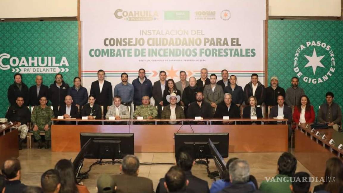 Coahuila: instalan Consejo Ciudadano para el Combate de Incendios Forestales; invertirán 50 mdp en prevención