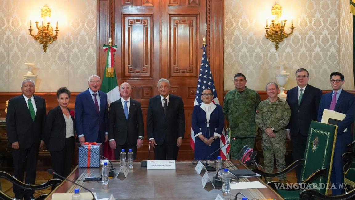 AMLO y Alejandro Mayorkas hablan de migración, seguridad y derechos humanos en reunión de Palacio Nacional