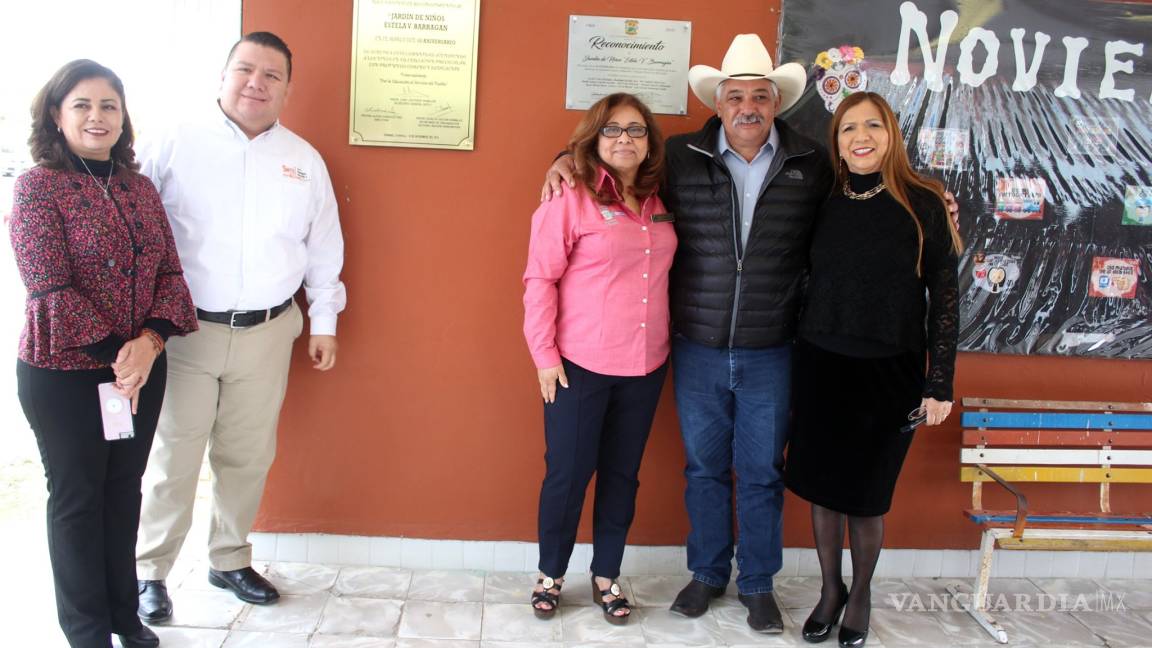 Jardín de Niños Estela Barragán cumple 50 años, alcalde de Sabinas asiste a festejo