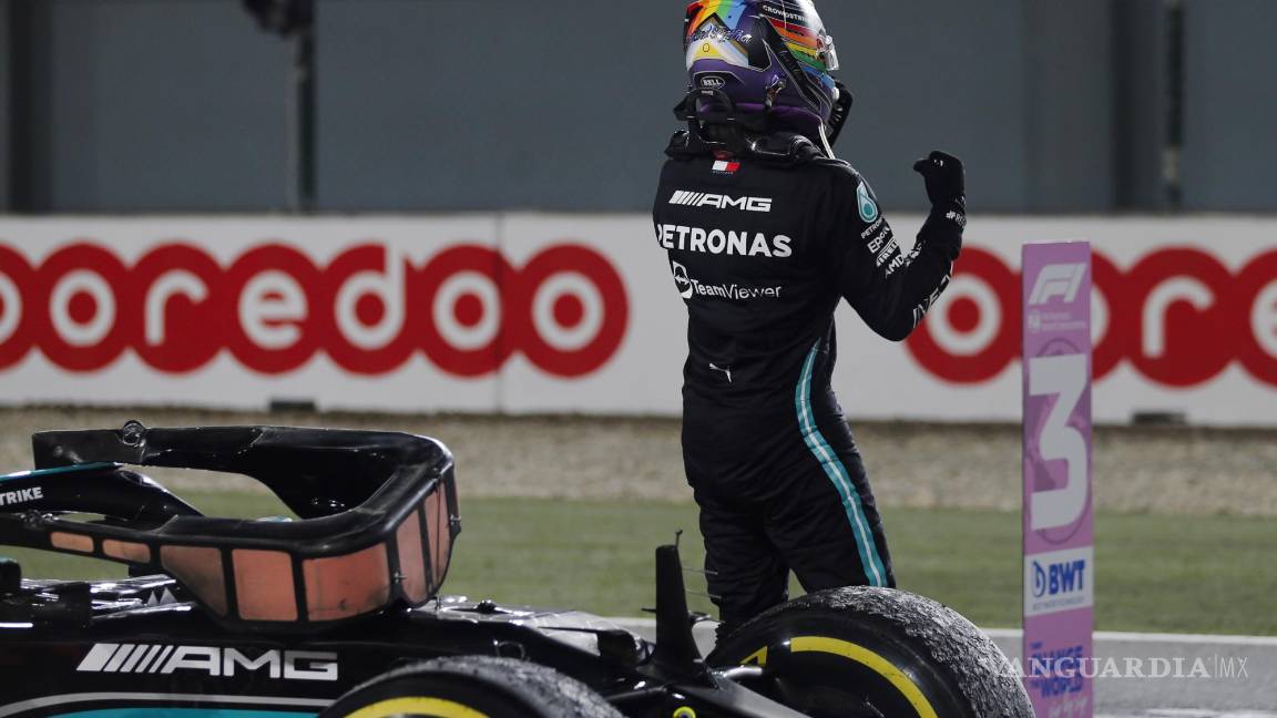 $!La gran fiesta de Fórmula 1 en el destino mundialista, Qatar, ha concluido con el liderato del inglés Lewis Hamilton de Mercedes