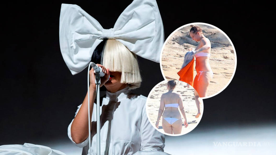 Sia se paseó en bikini y sin peluca en playas de México