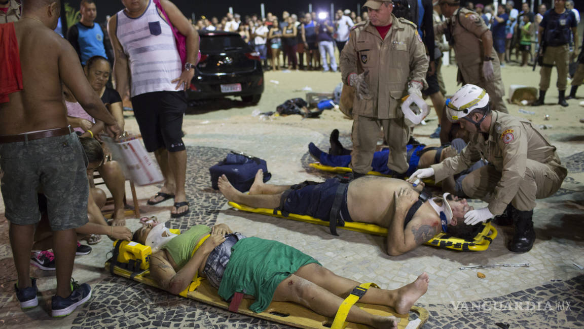 Atropello masivo en Río: 12 heridos y un muerto