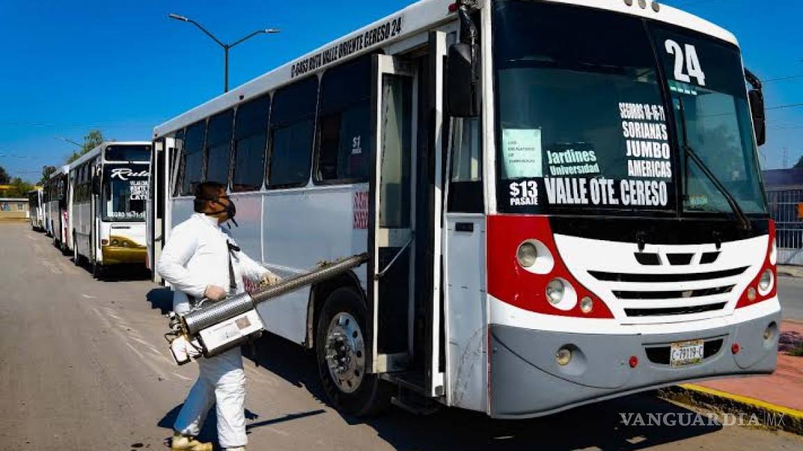 Municipio de Torreón continúa revisando medidas sanitarias en transporte público