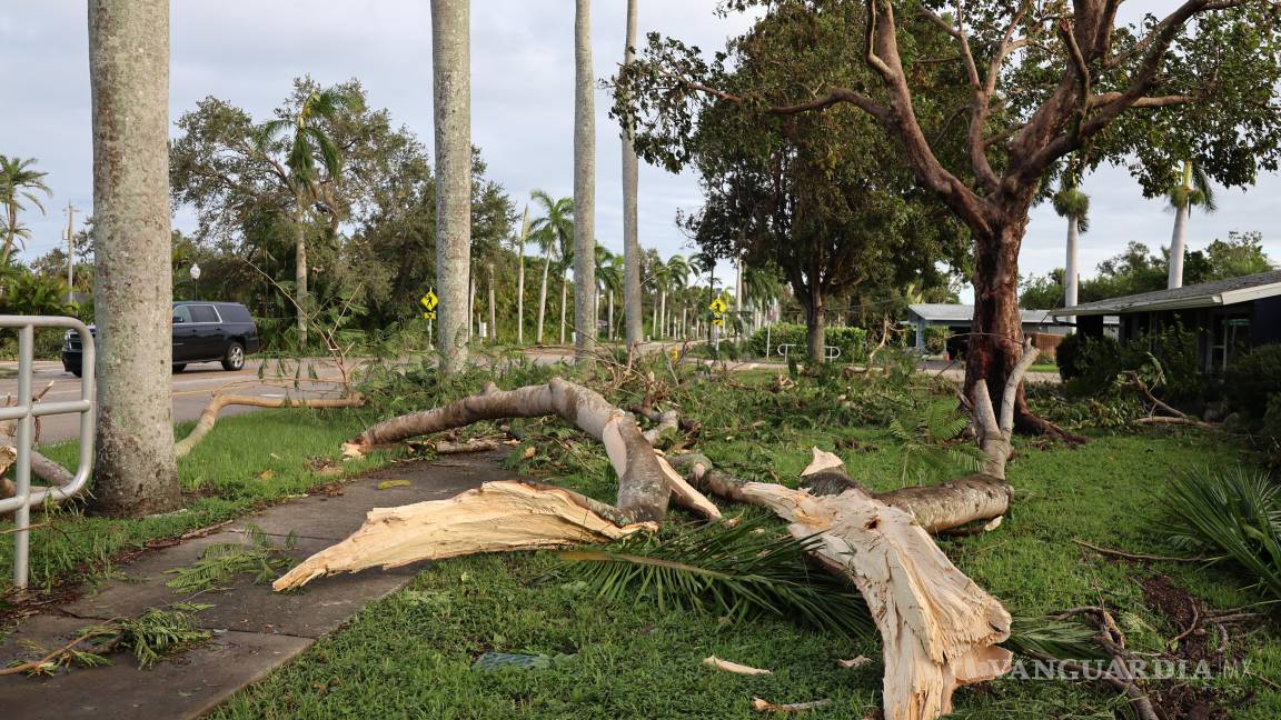 $!Fotografía de archivo del 10 de octubre del 2024 de una zona afectada por el paso del Huracan Milton en Florida.