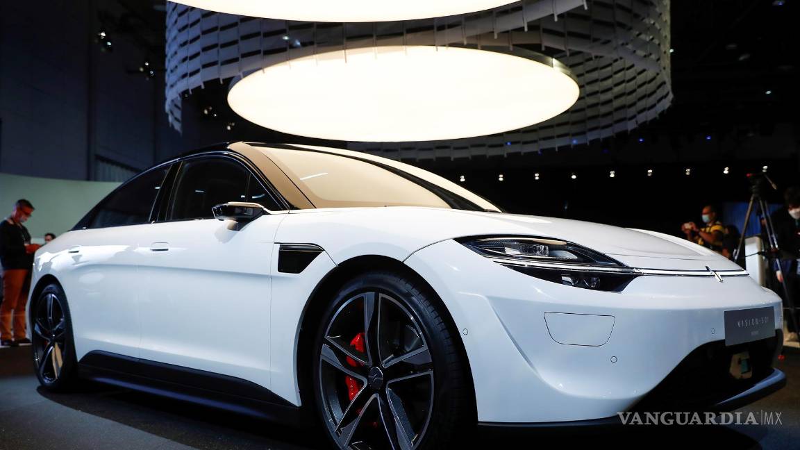 $!Sony exhibe su prototipo de automóvil eléctrico “Vision-S01” en el Centro de Convenciones de Las Vegas. EFE/EPA/Caroline Brehman