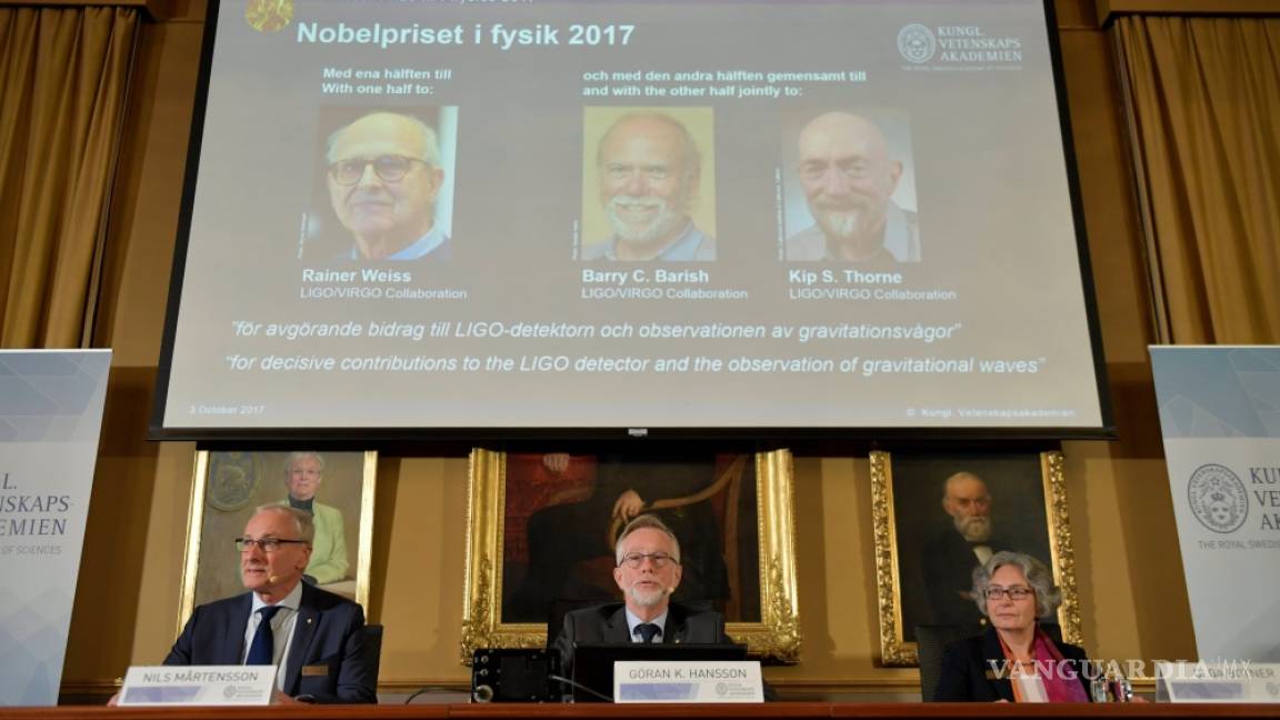 Otorgan Nobel de Física a la detección de las ondas gravitacionales