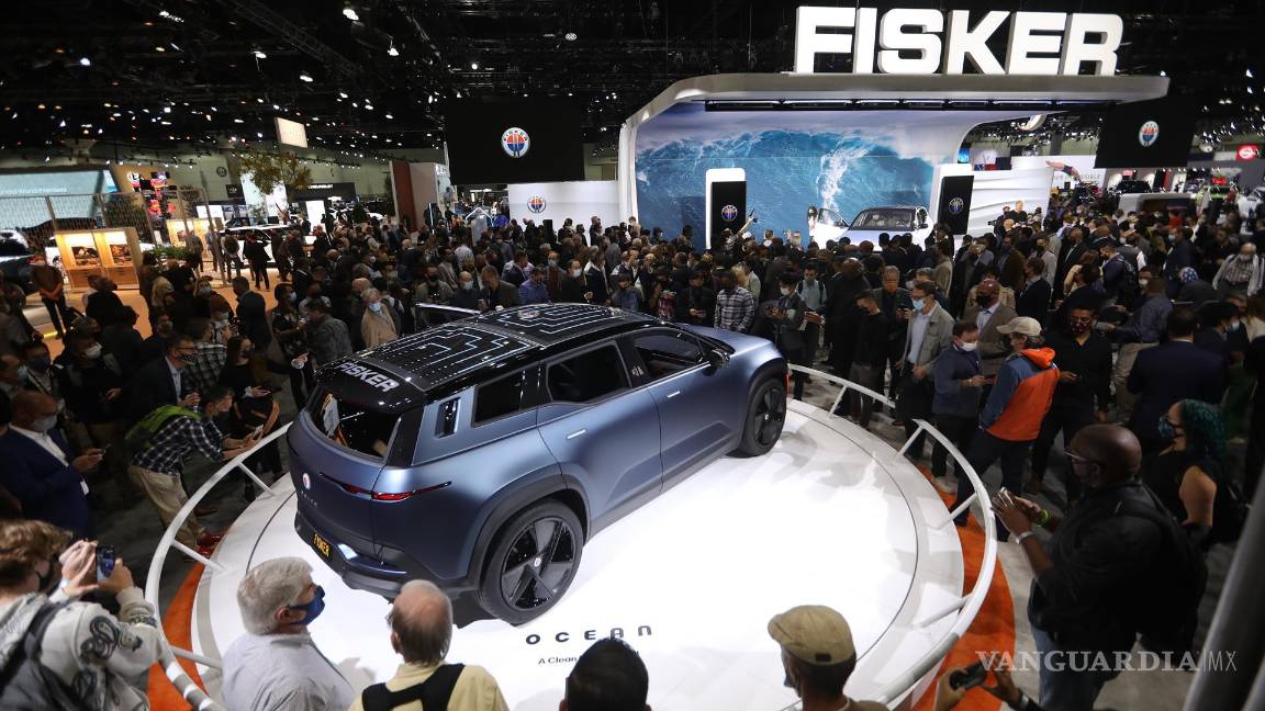$!El Fiskar Ocean se revela en Automobility LA en Los Ángeles, California. EFE/EPA/David Swanson