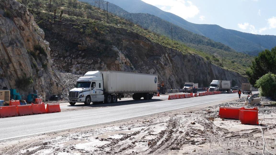 Tras más de 12 horas cerrada, abren a la circulación la carretera 57, Saltillo-Los Chorros